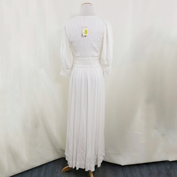 Free People String of Hearts maxi dress white size small NEW - Picture 4 of 8